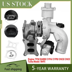 Turbocharger for Audi A4 A5 A6 A7 Q5 TFSI CYPA CYPB CNCD CNCE L4 2.0L RHF5 Turbo - Picture 1 of 13