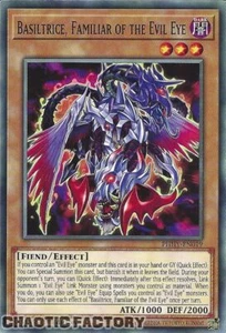 YUGIOH PHHY-EN019 Basiltrice, Familiar of the Evil Eye Common 1st Edition NM - Picture 1 of 1