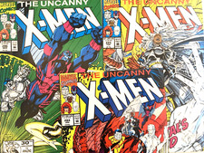 UNCANNY X-MEN # 284-286. 3 ISSUE FULL STORY SET.  JANUARY - MARCH  1990