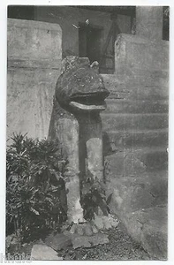BM384 Carte Photo vintage card RPPC Indochine sculpture temple - Picture 1 of 1