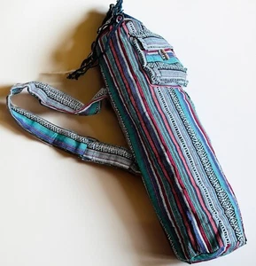 Yoga Mat Bag Rainbow Gheri Style Designn Sports Camping Bag - Picture 1 of 5