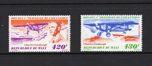 R3968   Mali  1977   aviation  Charles Lindbergh   2v.   MNH - Picture 1 of 1