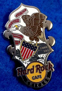 CHICAGO HRC CORE HEADSTOCK SERIES ILLINOIS STATE SEAL FLAG Hard Rock Cafe PIN - Picture 1 of 1