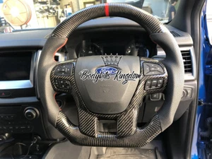Ford Ranger px 2 px 3 carbon fiber steering wheel paddle shifter body kit raptor - Picture 1 of 12