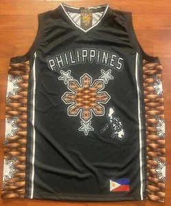 Philippines Filipino Banig 3 Stars And sun Pilipinas Basketball Jersey NEW Rare - Picture 1 of 7