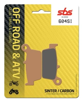 SBS 604SI PASTIGLIE FRENO SINTER POSTERIORE KAWASAKI KX 125 1995-2008 - Изображение 1 из 4