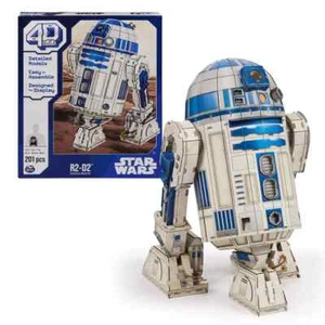 Star Wars 4D Build R2-D2 Cardstock 201pc Model Kit - Designed for Display - Picture 1 of 9