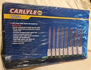 Carlyle BSLTS8 8pc Long Triple Square Bit Socket Set - Picture 1 of 1