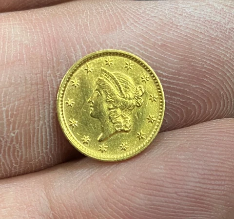 1854  One Dollar Gold Cover