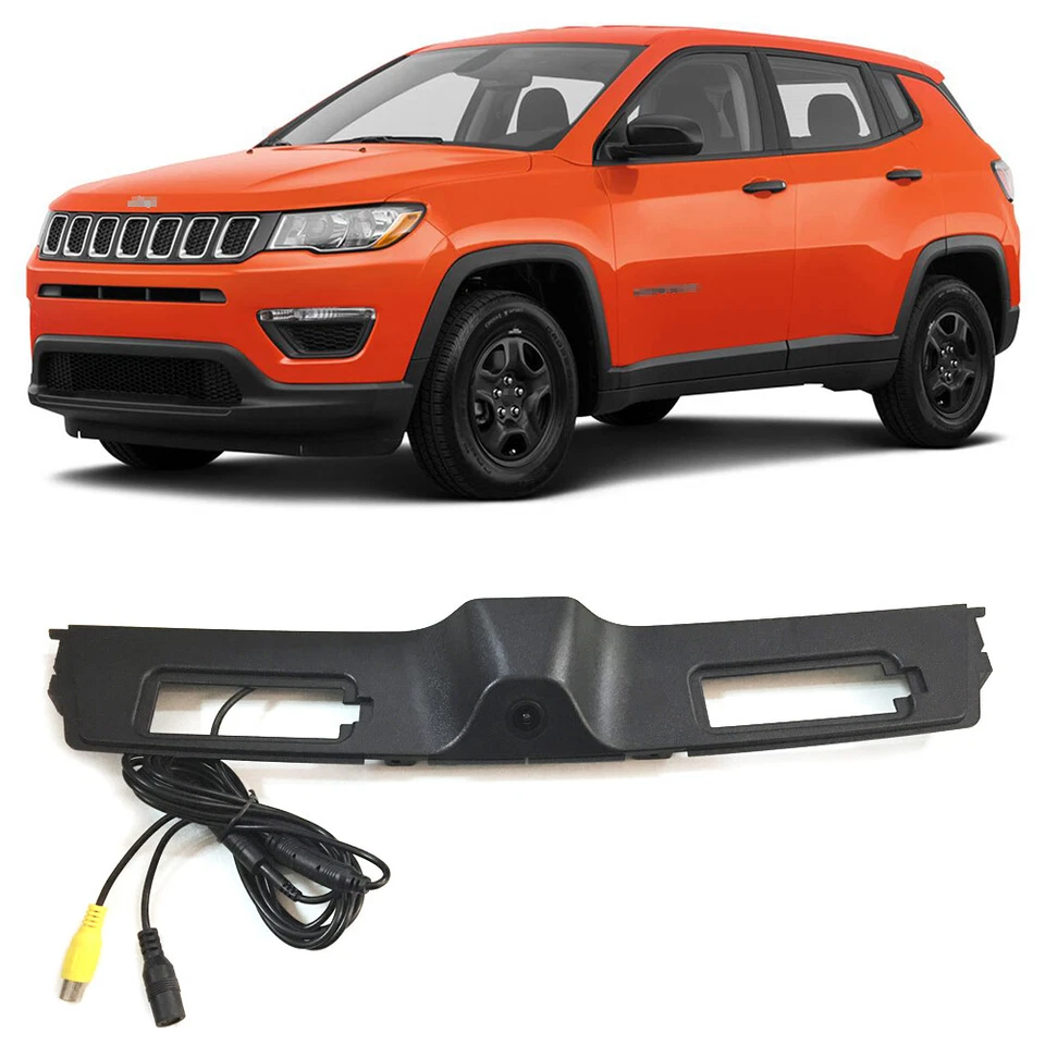 Car CCD Rearview Camera Reverse Parking Replacement for 2017 2018 Jeep Compass - Image 1 of 4