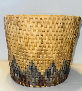 Nice Yucca Wrapped Southwest Design 33 Coil Basket 9” Diameter BoHo - Picture 1 of 6