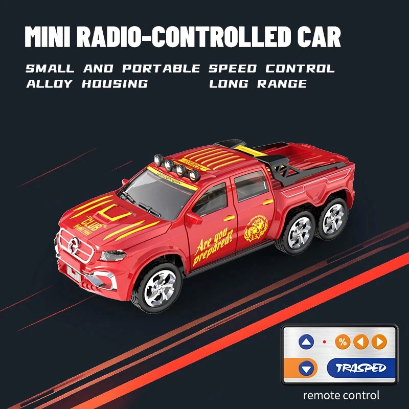 1/64 Mini RC Car 2.4G Remote Control Cars Drifting Alloy Truck Off-Road Vehicle - Image 1 of 4