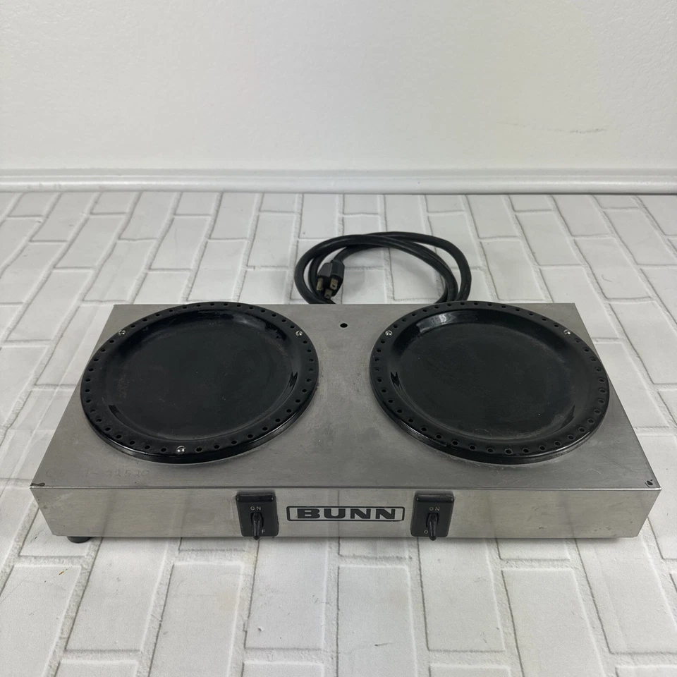 BUNN-O-Matic WX-2 2 Station Coffee Warmer 14"x7"x2-1/2" Stainless Steel - Image 1 of 4