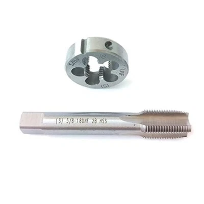 5/8-18 Tap And Die Set, UNF Machine Thread Tap And Round Thread Die Right Hand - Image 1 of 4