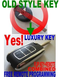 Mando a distancia con llave abatible de lujo para Mini Cooper 2005-2007 todos los modelos nuevo chip fob - Imagen 1 de 3