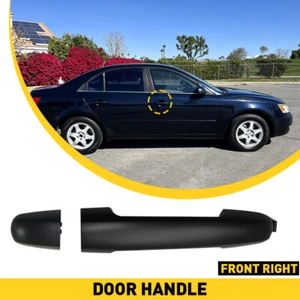 Exterior Front right Passenger Black Door Handle For 2006-2010 Hyundai Sonata - Picture 1 of 16