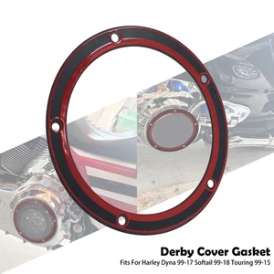 Derby Cover Gasket Fit For Harley Softail Touring Electra Glide Dyna Softail - Picture 1 of 12