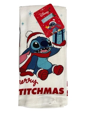 Paquete de 2 toallas de cocina de Navidad Disney Stitch, 16 pulgadas x 26 pulgadas Foto 1 de 2