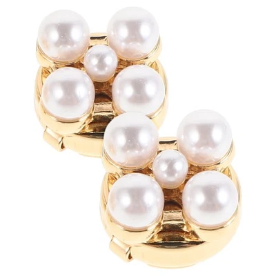  2 PCS Manchettenknöpfe Perle Accessoires Für Damen Dekorative Manschettenknöpfe - Bild 1 von 4