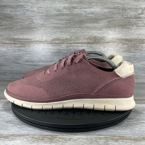 Vionic Women’s Fresh Joey French Rose Leather Lace Up Comfort Sneakers Size 12 - Picture 1 of 8