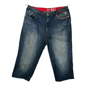 G Unit blau schwer lang locker Baggy Y2K Hip Hop Skater Jeans Shorts Herren 40 - Bild 1 von 14