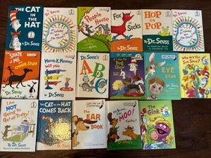 Dr Seuss Lot of 17 Beginner Books Hardcover Children's Various Cat Hat Foot Book - Picture 1 of 11