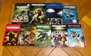 Bionicle Lego Books Lot Of 9 Adventures, Legends, Scholastic Graphic Novel - Picture 1 of 10