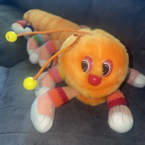 Vintage Lots A Lots A Legggggs Raupe Plüschtier Stofftier Orange Retro 20 Beine - Bild 1 von 8