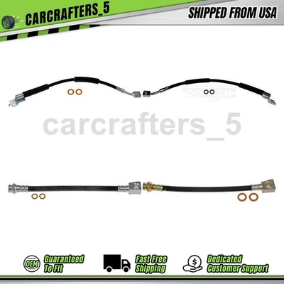 4 mangueras hidráulicas de freno delanteras traseras para Jeep Wrangler 2003-2006 2,4 L Foto 1 de 4