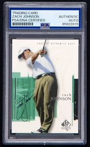 Zach Johnson signierte 2005 SP authentische Karte #10 (PSA) PGA Golfer Golf Autogramm - Bild 1 von 2
