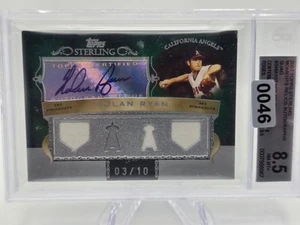 2007 Topps Sterling - NOLAN RYAN - 4 Piece Relic Autograph Jersey  # 3/10 BG 8.5 - Picture 1 of 3