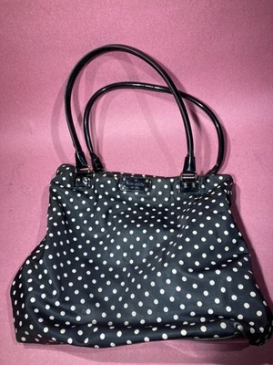 Bolso de Mano Kate Spade Interior Rojo Lunares Blanco y Negro Foto 1 de 4