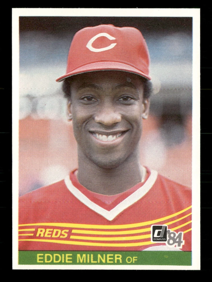 1984 Donruss #365 Eddie Milner Cincinnati Reds - Image 1 of 2