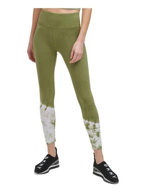 DKNY SPORT Womens Green Stretch High Waist Leggings L - Image 1 of 4