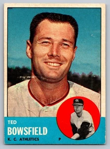 1963 Topps #339 Ted Bowsfield Kansas City Athletics - Picture 1 of 3