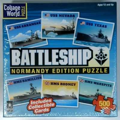 500-Piece Puzzle "Battleship: Normandy Edition" by Be Puzzled Brand New/Sealed - Image 1 of 3