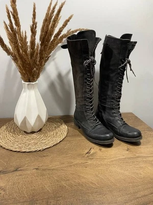 Airstep / A.S.98 Opea Encaje Mujer Botas Cuero Talla 37 Negro Foto 1 de 4