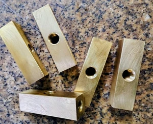 🗽 WERKZEUGMACHER GEBAUT MESSING AUFSTELLBLÖCKE 1 X 1 X 3,5 SET 5 MASCHINIST/WERKZEUGMACHER  - Bild 1 von 6