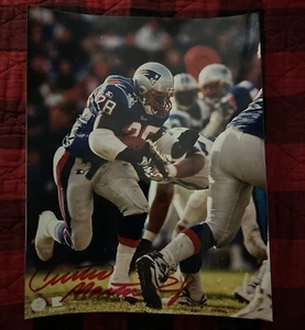 Original AGFA 8x10 Photo Of Curtis Martin W/Autograph - Picture 1 of 4
