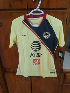 Club America Nike Football Soccer Jersey Women's Medium New w/ Tags - Picture 1 of 7