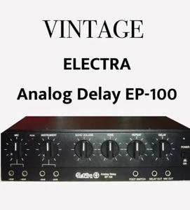 ELECTRA EP-100 Analog Delay, Mic & Instrument Inputs, Tone, Repeat, VINTAGE Unit - Picture 1 of 13