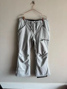 Pantalones de nieve Roxy para mujer aislados impermeables de doble capa blancos sucios talla XL - Imagen 1 de 16