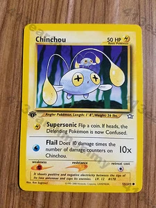 Pokémon Neo Genesis 1st Edition 55/111 "Chinchou" NMint-Mint - Picture 1 of 2