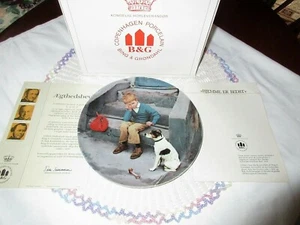 Placa de porcelana B&G Copenhagen HOME IS BEST 1er número Momentos de la verdad Kurt Ard - Imagen 1 de 7