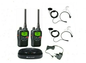 PAREJA DE WALKIE MIDLAND G9 PRO 30KM + CARGADOR DOBLE + LARINGOFONOS CON PTT - Bild 1 von 3