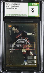 2015-16 Panini WCCF WCCF Intercon Clubs POY5 Lionel Messi CSG Grade 9 - Picture 1 of 2