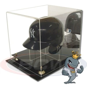 Casco de béisbol acrílico BCW exhibición elevadores/espejos dorados ENVÍO GRATUITO - Imagen 1 de 1