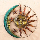 Rustic Sunflower Sun Moon Metal Wall Art Hanging Ornament Vintage Decor