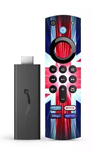 PEGATINA UNION JACK REMOTA AMAZON FIRE TV STICK 4K CON ALEXA VOICE AZ5 - Imagen 1 de 3