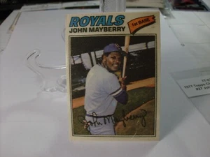 1977 Topps Cloth Stickers #27 - John Mayberry VAR - One (*) 77-023 - Picture 1 of 2
